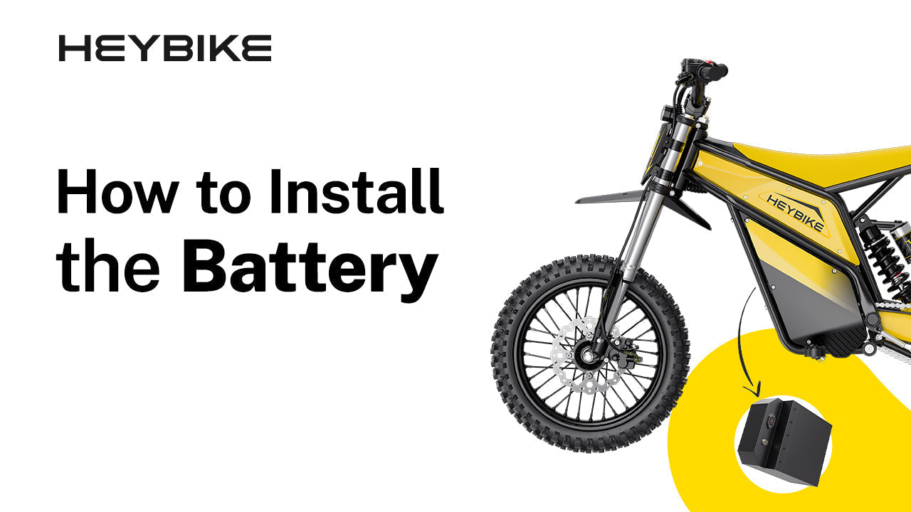 How to Install the Battery for Heybike Villain