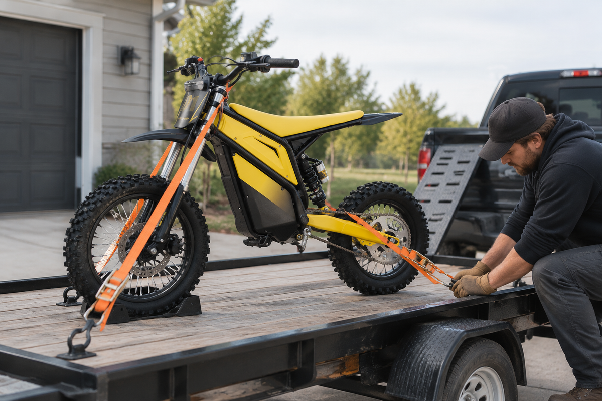 How to Transport an Electric Dirt Bike: Loading and Tie-Down Checks