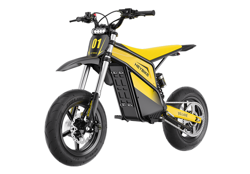 Heybike Villain Classic electric dirt bike with Supermoto tires