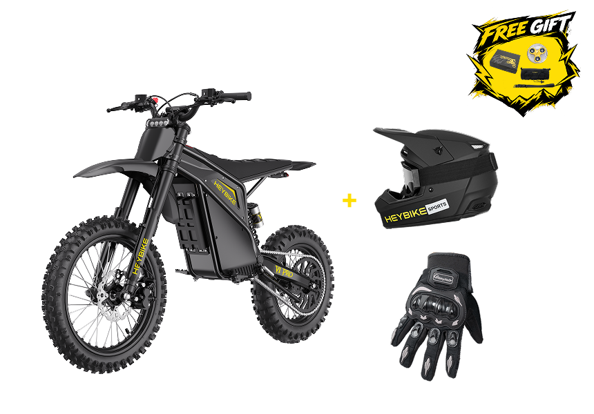 Heybike V1 Pro Electric Dirt Bike + Safety Kit Bundle
