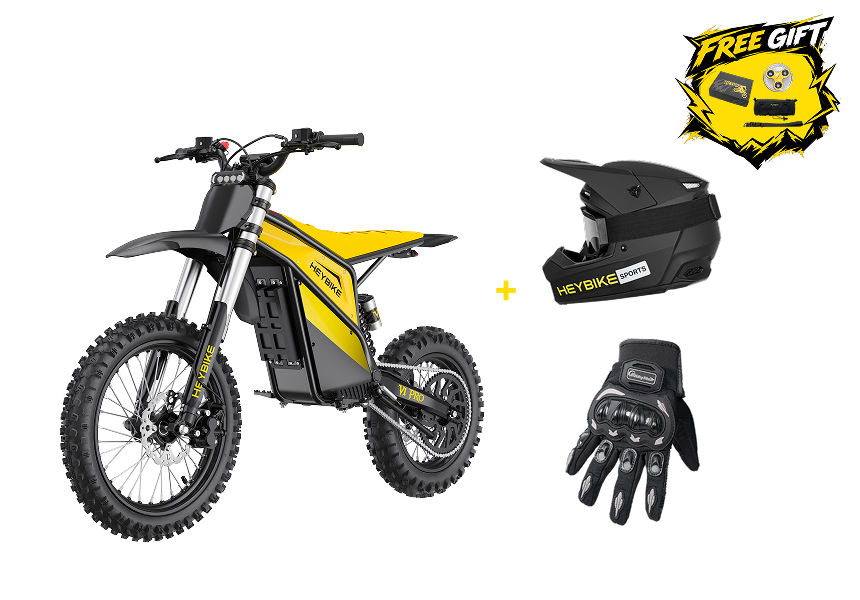 Heybike V1 Pro Electric Dirt Bike + Safety Kit Bundle