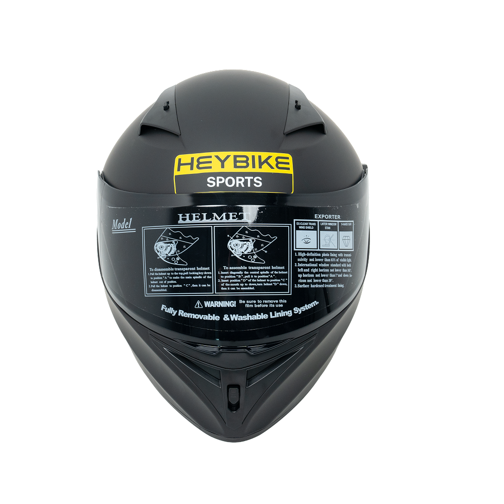 black motorcycle helmet price Heybike Full-Face Helmet – Heybike Sports