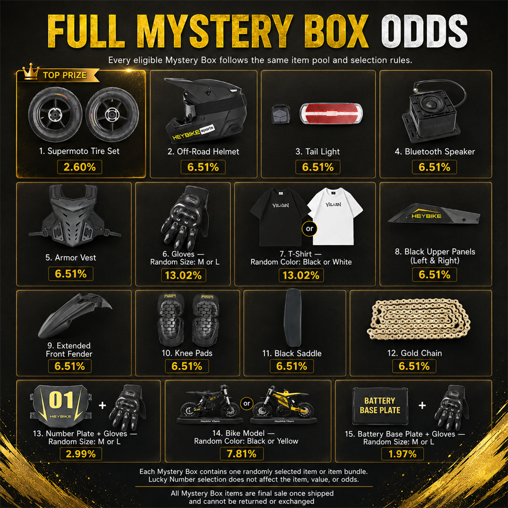 Heybike Mystery Box (Up to $349 Value)