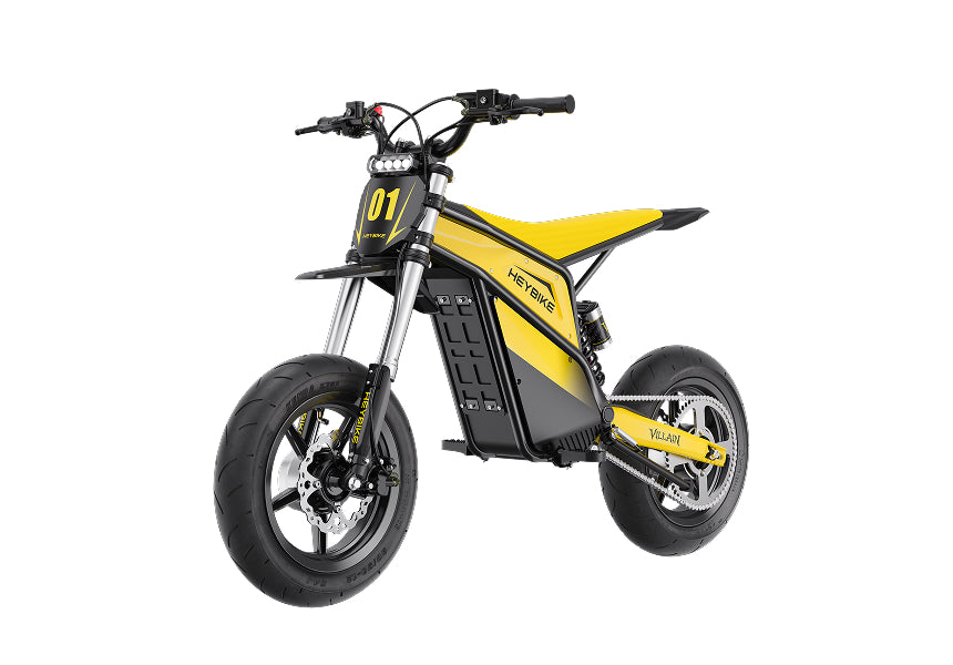 Heybike Villain Classic electric dirt bike with Supermoto tires