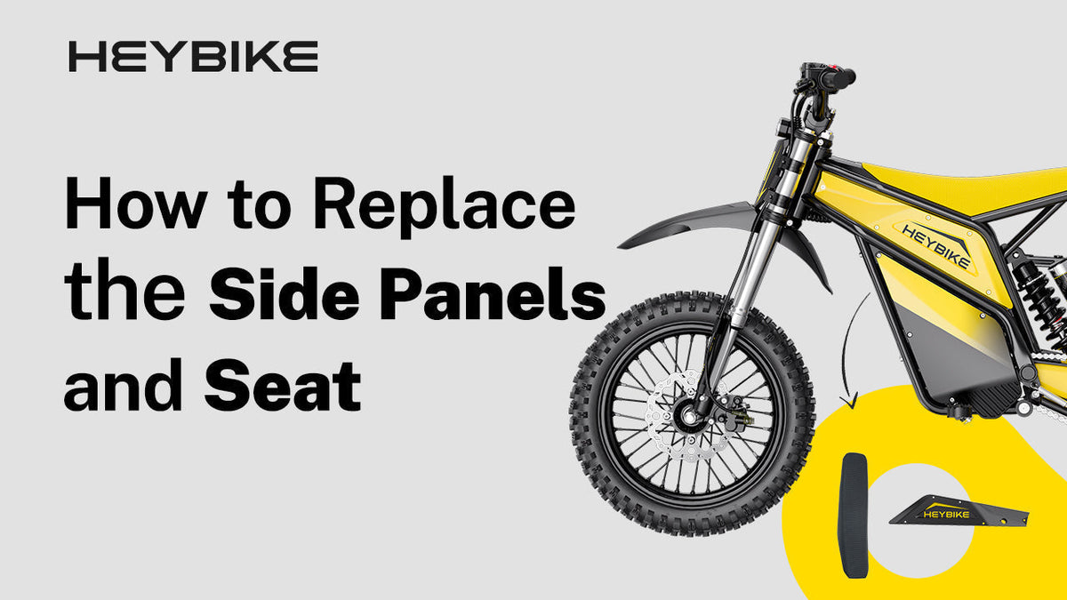 How to Replace the Seat and Black Side Panels on Heybike V1