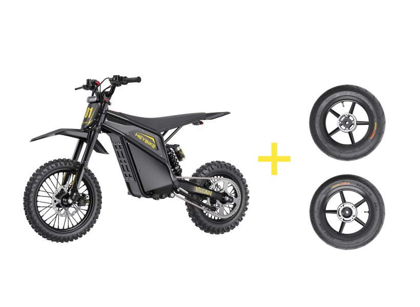 ⚡$400 off - Heybike Villain + Supermoto Tire Set