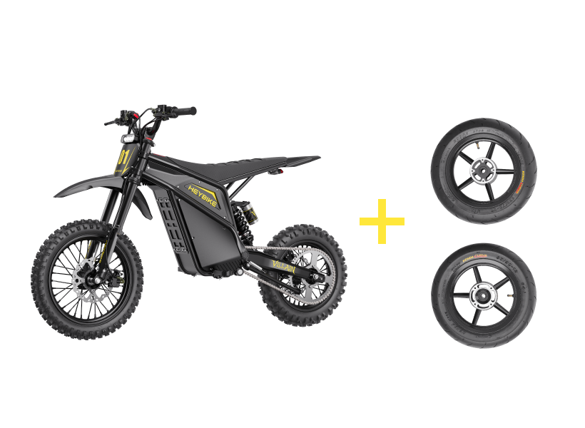⚡$400 off - Heybike Villain + Supermoto Tire Set