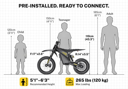 Heybike V1 Pro 72V Electric Dirt Bike
