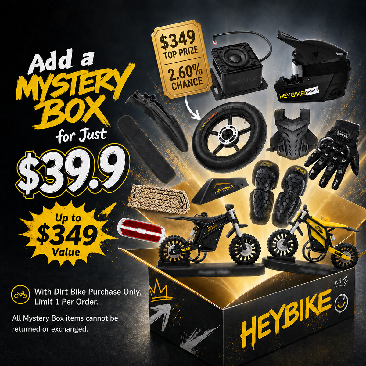 Heybike Mystery Box (Up to $349 Value)