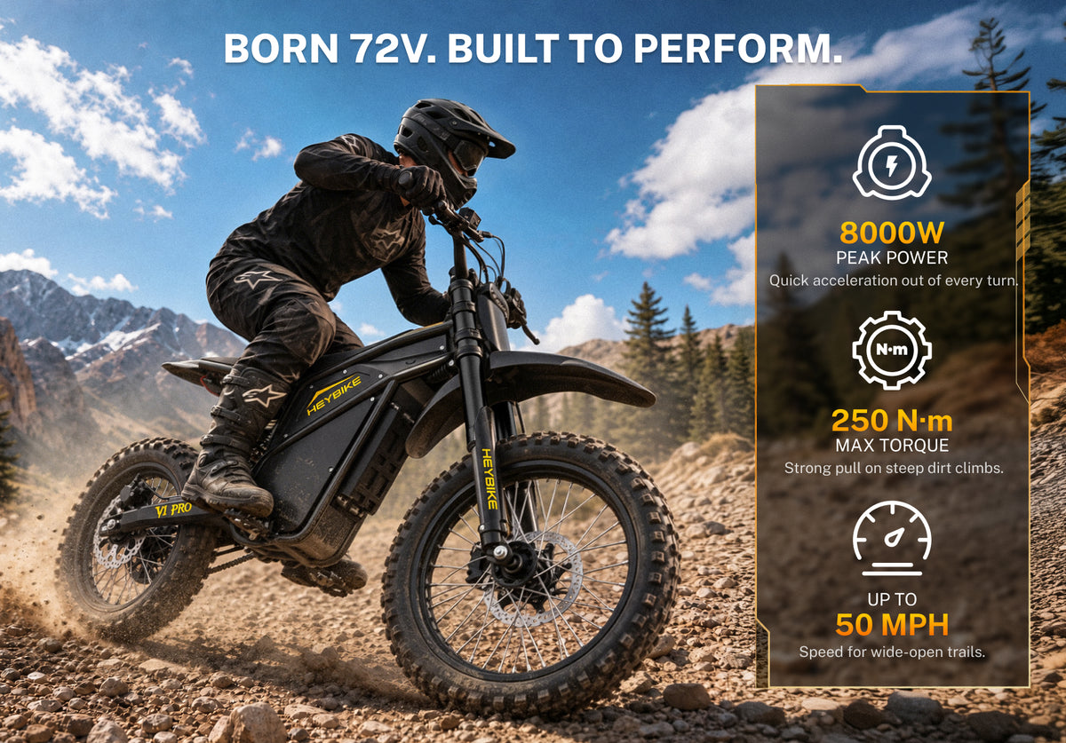 Heybike V1 Pro 72V Electric Dirt Bike