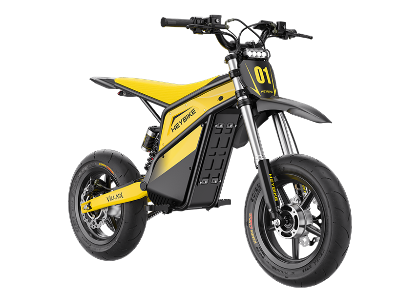 Heybike Villain Classic with Supermoto street tires