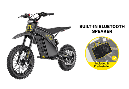 Heybike V1 Electric Dirt Bike with Bluetooth Speaker Pre-Installed