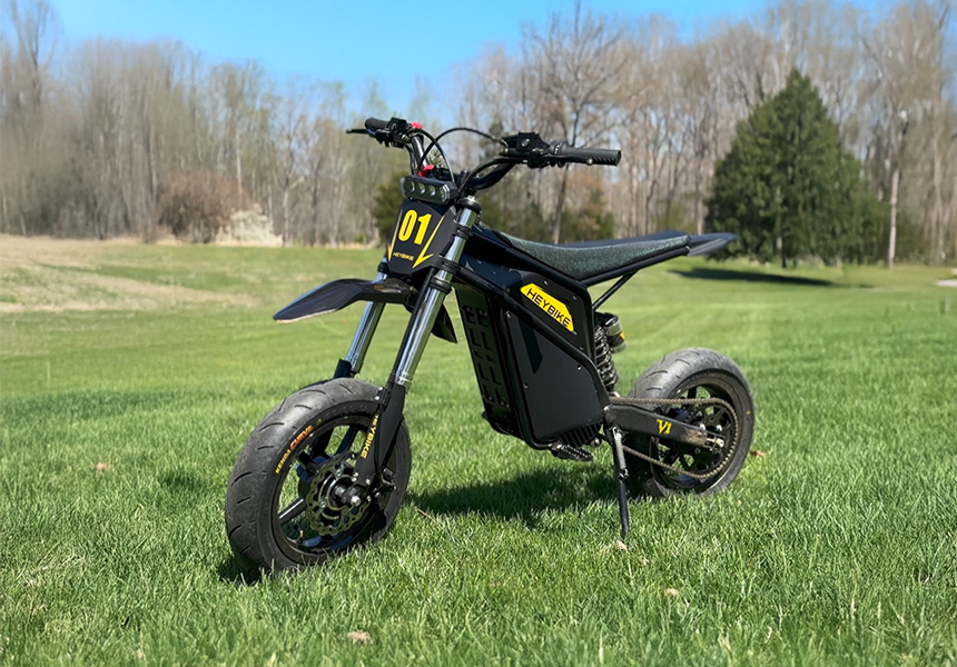 Heybike V1 Electric Dirt Bike + Supermoto Tire Set