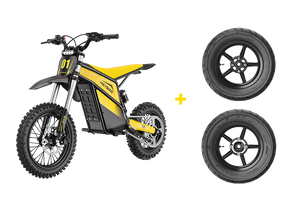 Heybike V1 E-Dirt Bike + Supermoto Tire Set