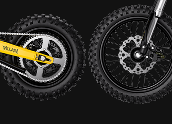 Villain_Electric_Dirt_Bike_Hydraulic_Disc_Brakes_Feature_Highlights