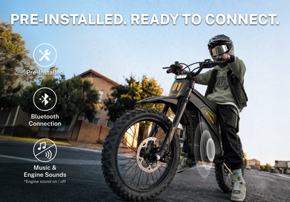 Heybike V1 Electric Dirt Bike with Bluetooth Speaker Pre-Installed