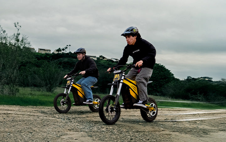 Electric dirt bike regenerative braking feature